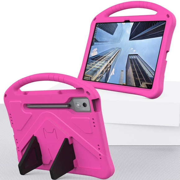 EIDERWOOD Lenovo Idea Tab Pro Anti-Drop Tablet Cover m. Håndtag og Stå Funktion - Lyserød