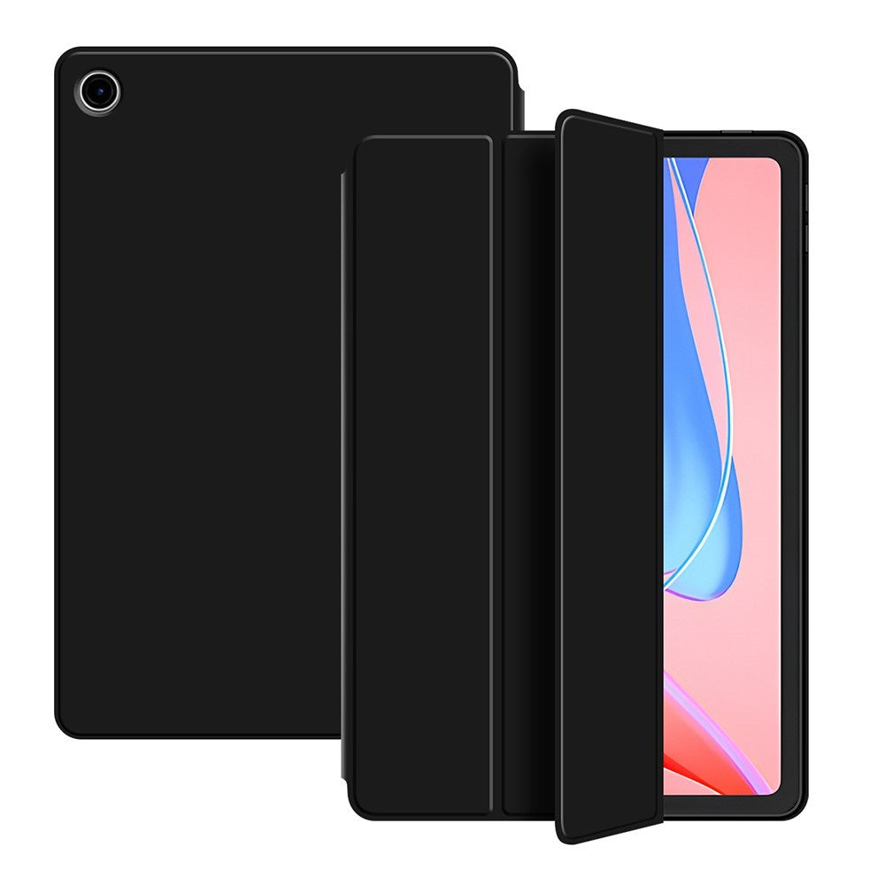 EIDERWOOD Lenovo Tab 10.1" Tri-Fold Kunstlæder Flip Cover - Sort