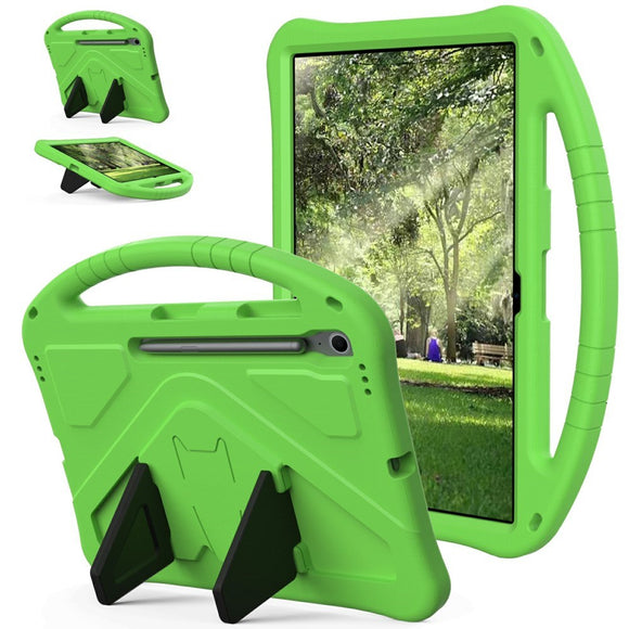 EIDERWOOD Samsung Galaxy Tab S10 FE+ (Plus) Anti-Drop Tablet Cover m. Håndtag og Stå Funktion - Grøn