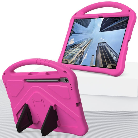 EIDERWOOD Samsung Galaxy Tab S10 FE+ (Plus) Anti-Drop Tablet Cover m. Håndtag og Stå Funktion - Lyserød