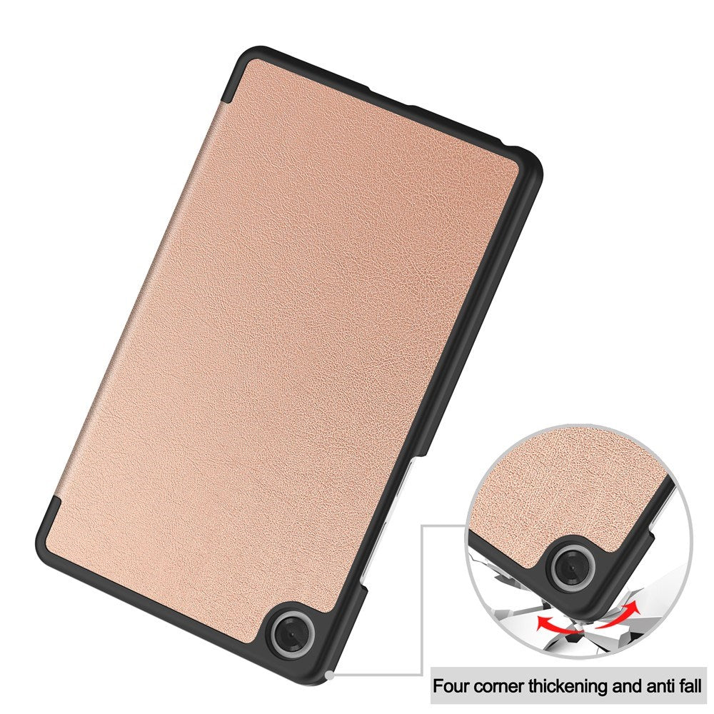 Lenovo Tab One 8.7" EIDERWOOD Kunstlæder Flip Cover - Rose Gold