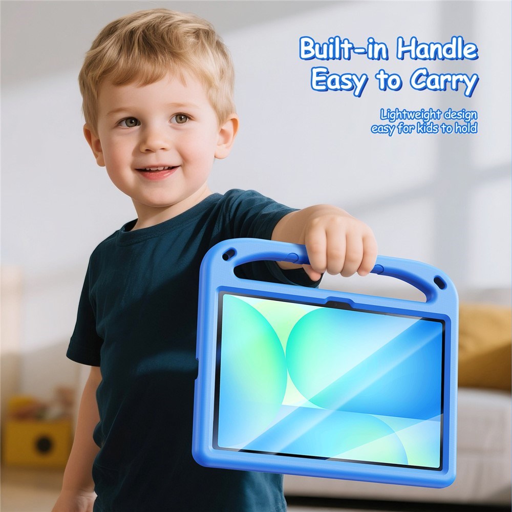 DUX DUCIS Samsung Galaxy Tab S10 Lite / S10 FE / S9 FE / S9 / S8 / S7 Børnecover m. Ståfunktion & Stylus Pen-Holder - Blå