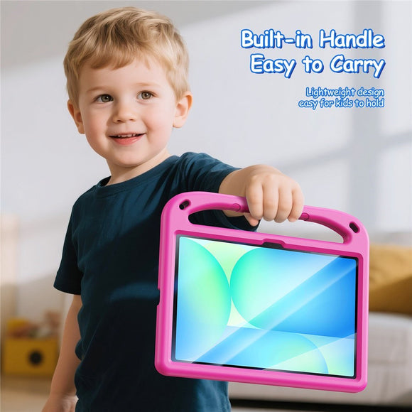 DUX DUCIS Samsung Galaxy Tab S10 Lite / S10 FE / S9 FE / S9 / S8 / S7 Børnecover m. Ståfunktion & Stylus Pen-Holder - Pink