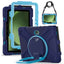 Samsung Galaxy Tab Active5 Pro / Active4 Pro EIDERWOOD Hybrid Plast Børne Cover m. Kickstand & Strop - Blå