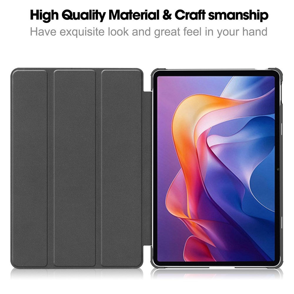 Xiaomi Redmi Pad 2 EIDERWOOD Kunstlæder Flip Cover - Sort