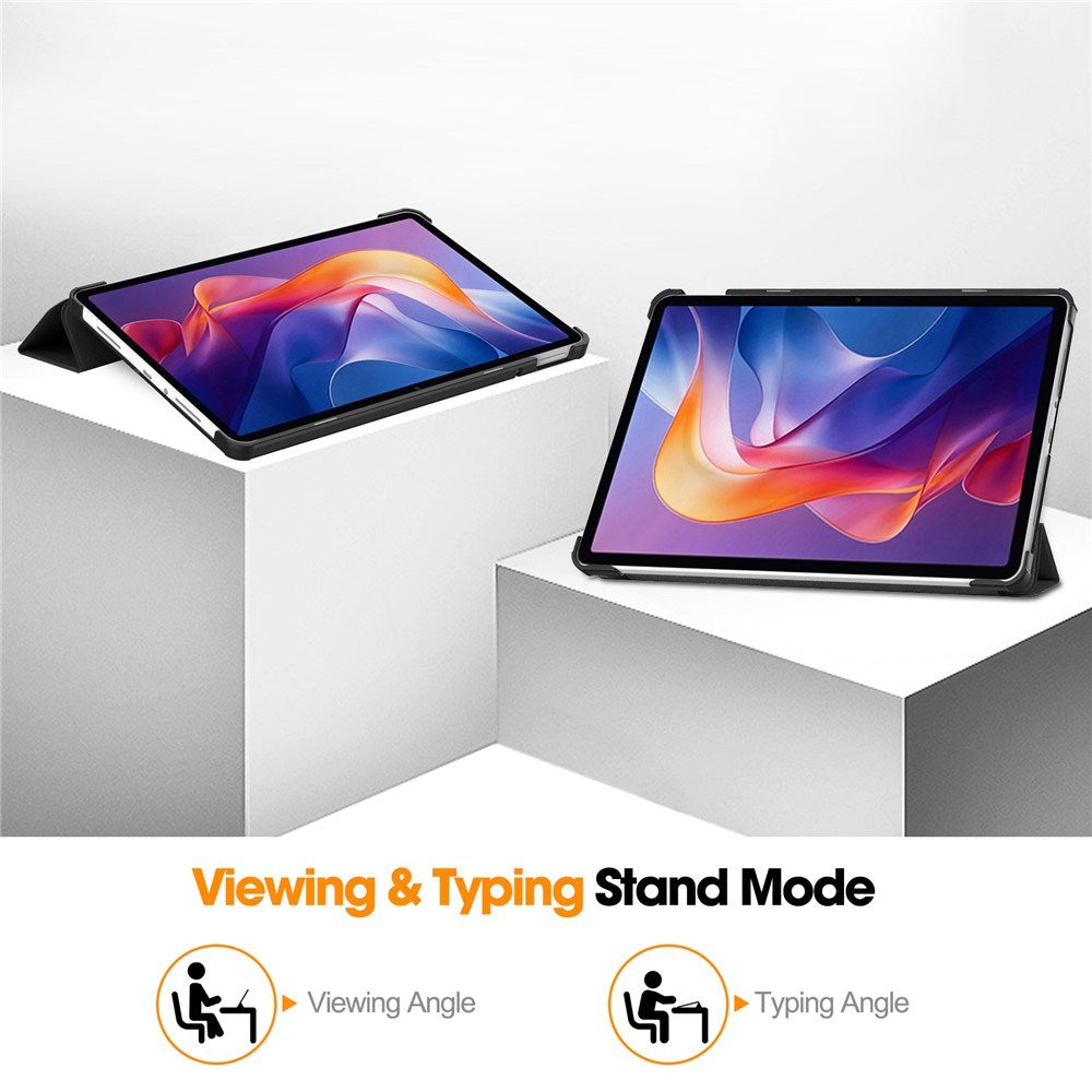 Xiaomi Redmi Pad 2 EIDERWOOD Kunstlæder Flip Cover - Sort