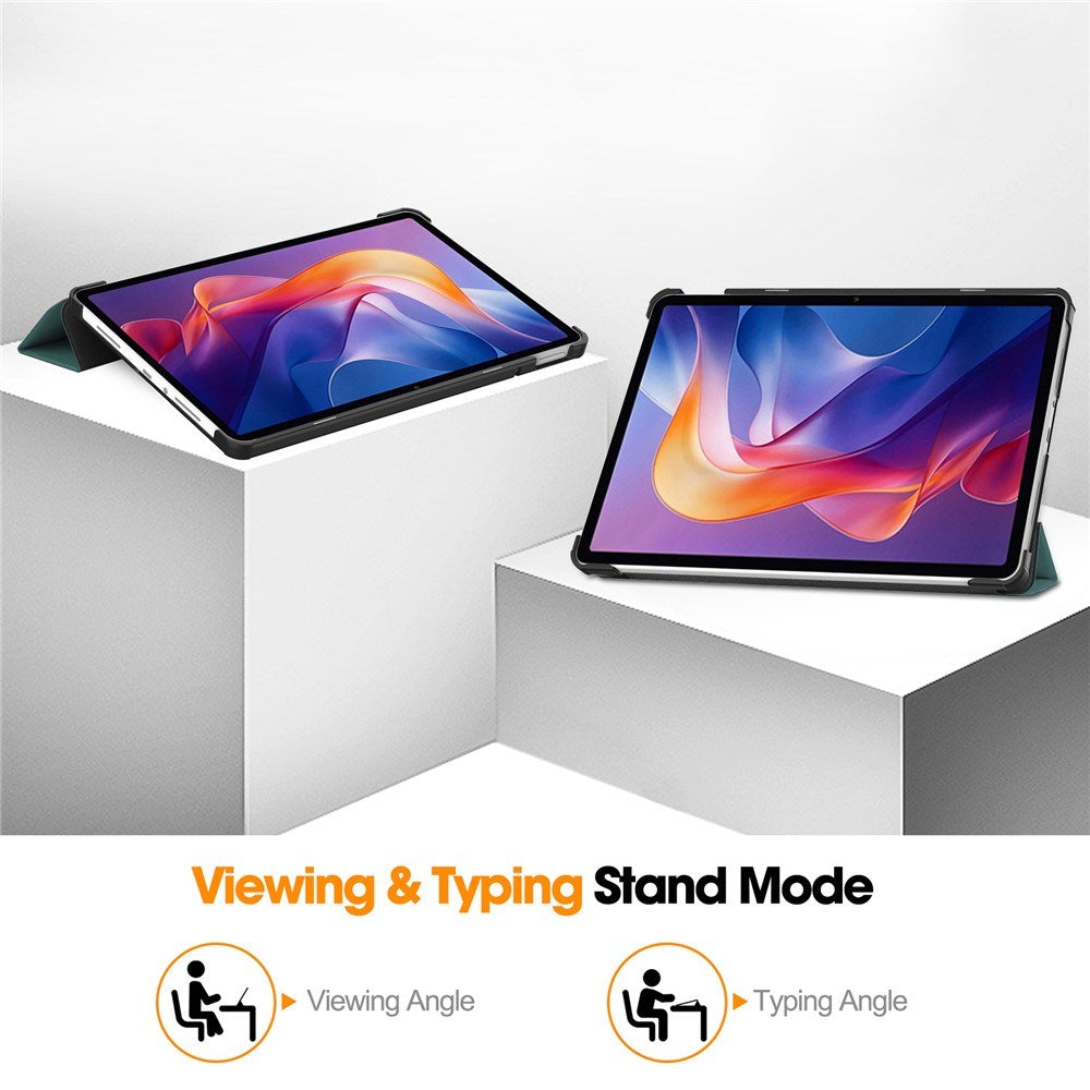 Xiaomi Redmi Pad 2 EIDERWOOD Kunstlæder Flip Cover - Grøn