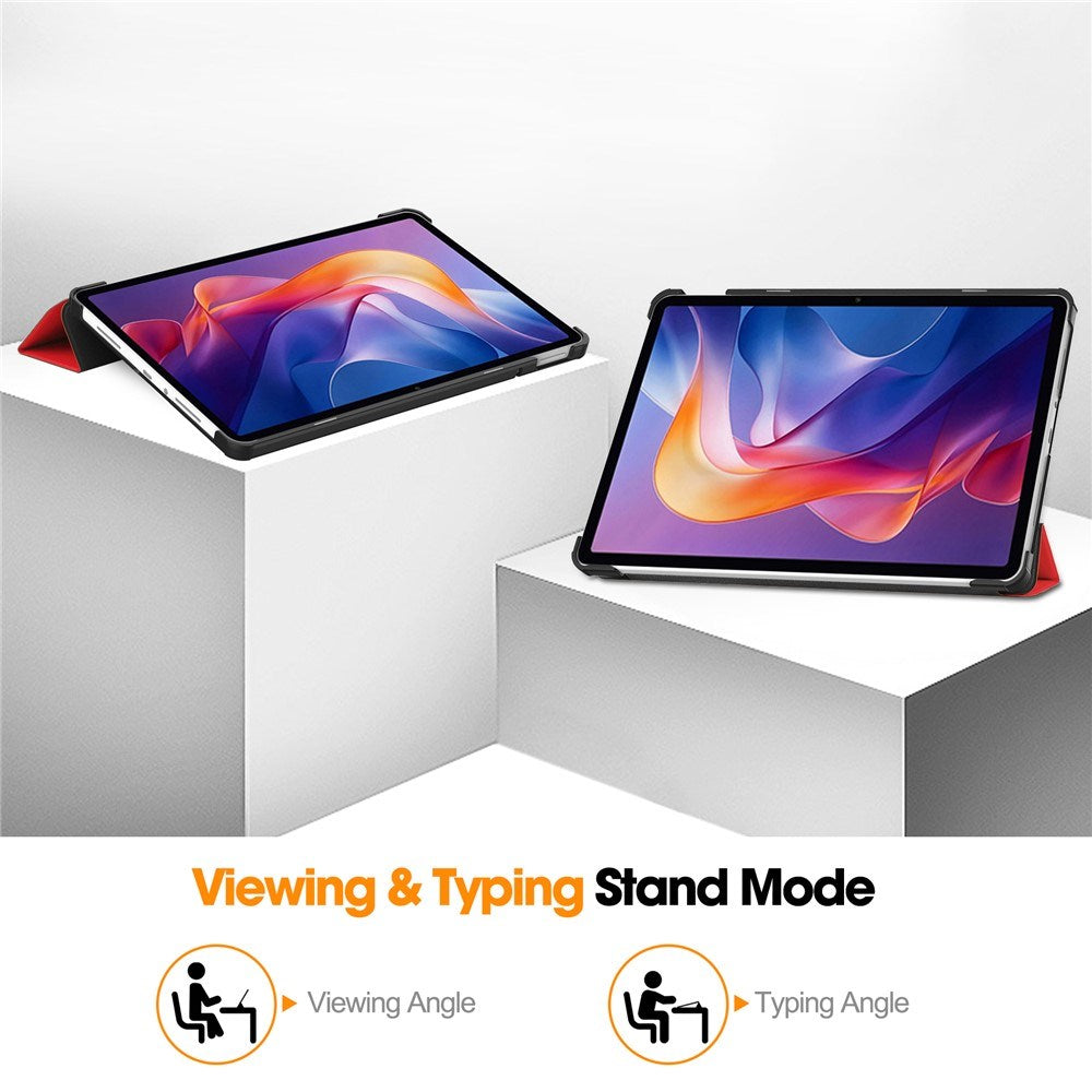 Xiaomi Redmi Pad 2 EIDERWOOD Kunstlæder Flip Cover - Rød