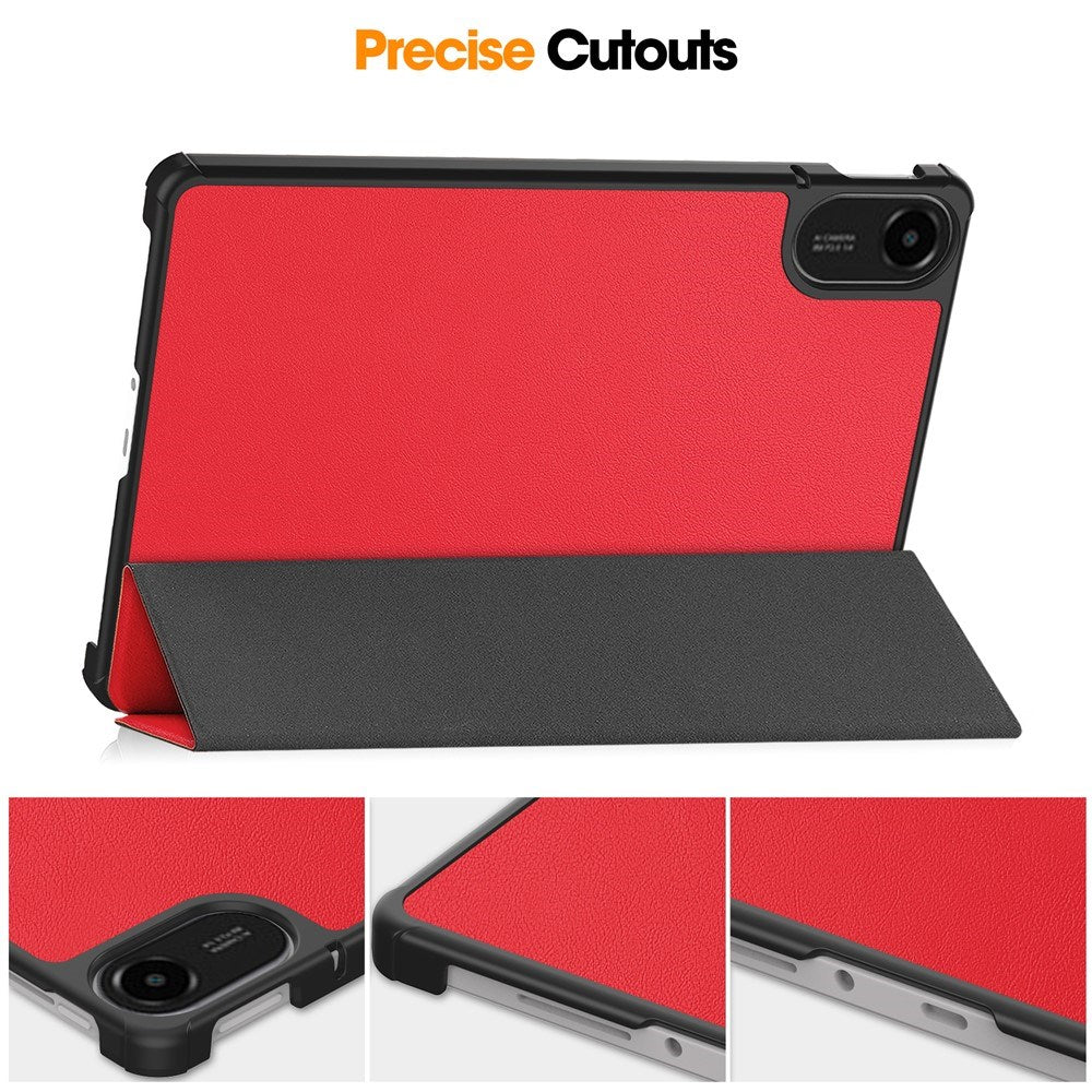 Xiaomi Redmi Pad 2 EIDERWOOD Kunstlæder Flip Cover - Rød