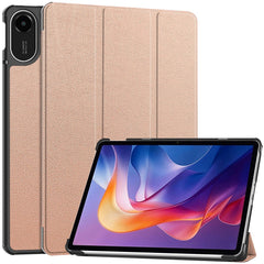 Xiaomi Redmi Pad 2 EIDERWOOD Kunstlæder Flip Cover - Rose Gold