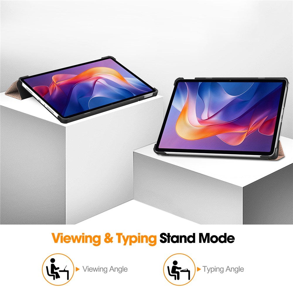 Xiaomi Redmi Pad 2 EIDERWOOD Kunstlæder Flip Cover - Rose Gold