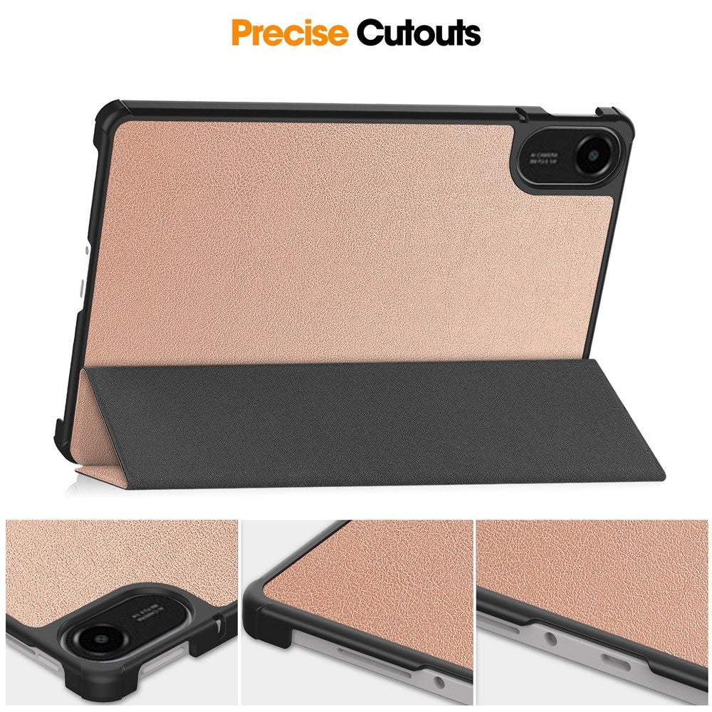 Xiaomi Redmi Pad 2 EIDERWOOD Kunstlæder Flip Cover - Rose Gold