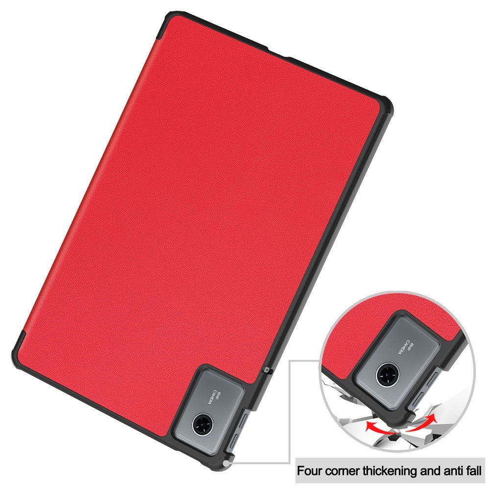 Lenovo Idea Tab 11 EIDERWOOD Kunstlæder Flip Cover - Rød