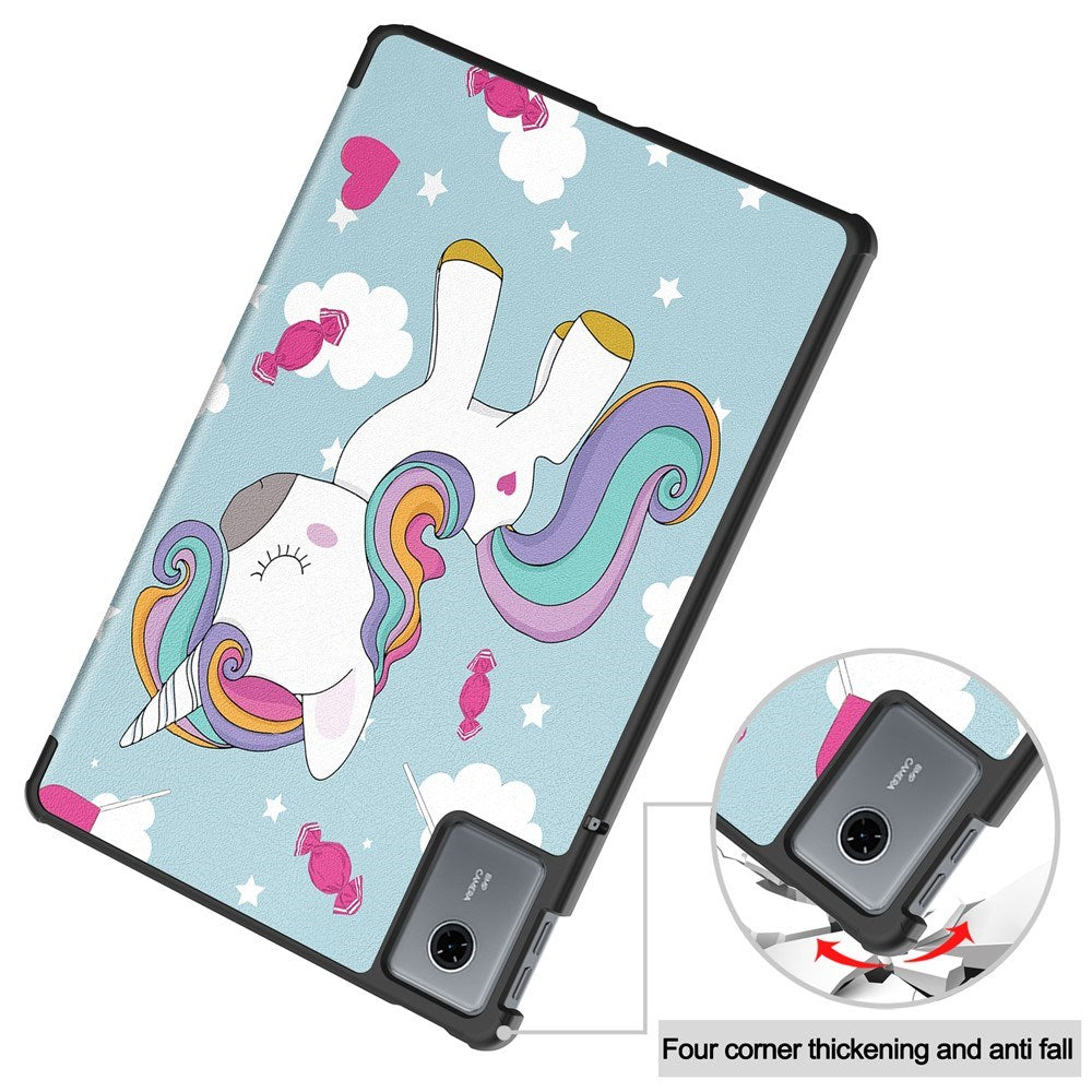 Lenovo Idea Tab 11 EIDERWOOD Kunstlæder Flip Cover m. Motiv - Enhjørning