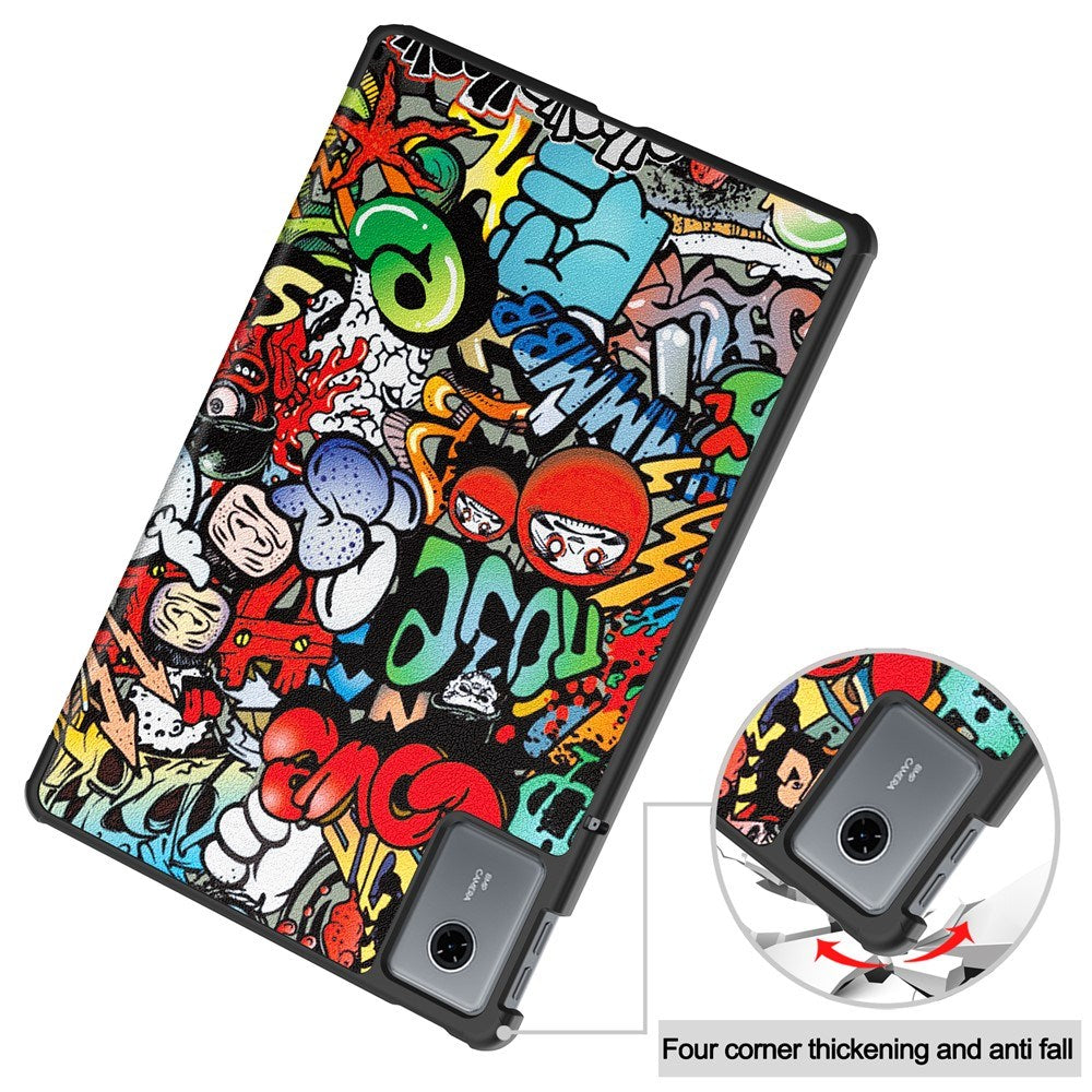 Lenovo Idea Tab 11 EIDERWOOD Kunstlæder Flip Cover m. Motiv - Graffiti
