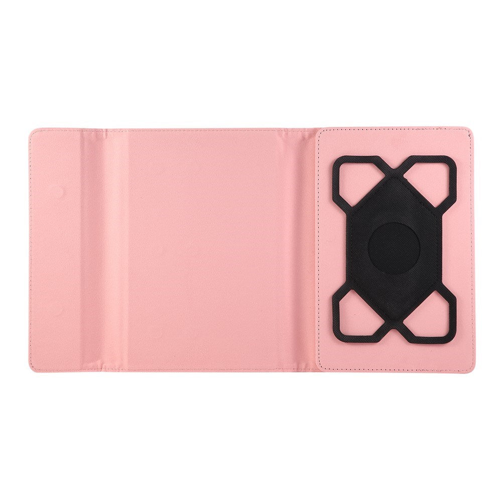 EIDERWOOD Universal Tablet Flip Cover m. Ståfunktion - 13.5 x 21.5 cm - Lyserød