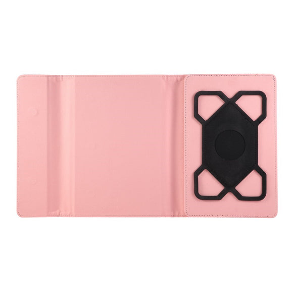 EIDERWOOD Universal Tablet Flip Cover m. Ståfunktion - 13.5 x 21.5 cm - Lyserød