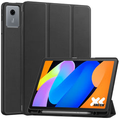 Lenovo Idea Tab 11 EIDERWOOD Kunstlæder Flip Cover m. Penholder - Sort