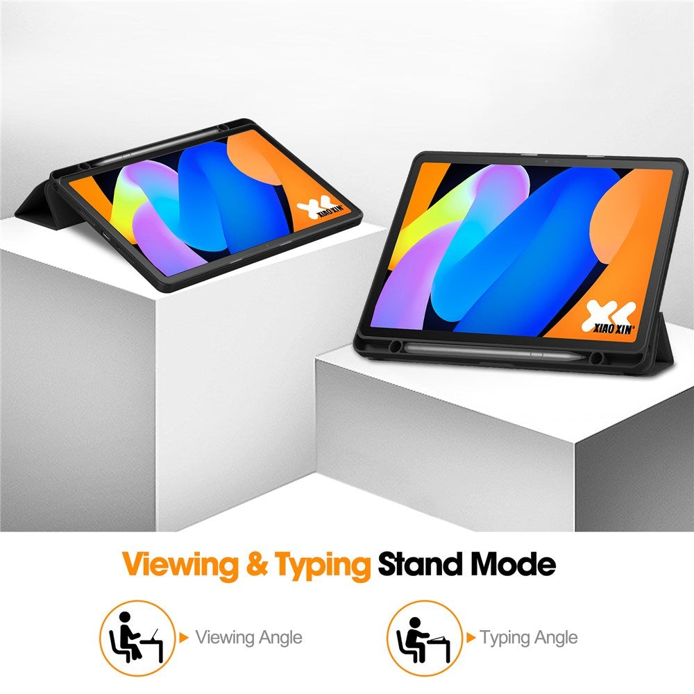 Lenovo Idea Tab 11 EIDERWOOD Kunstlæder Flip Cover m. Penholder - Sort