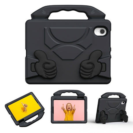EIDERWOOD iPad Mini (2024 / 2021) Børne Cover m. Thumb Kickstand - Sort
