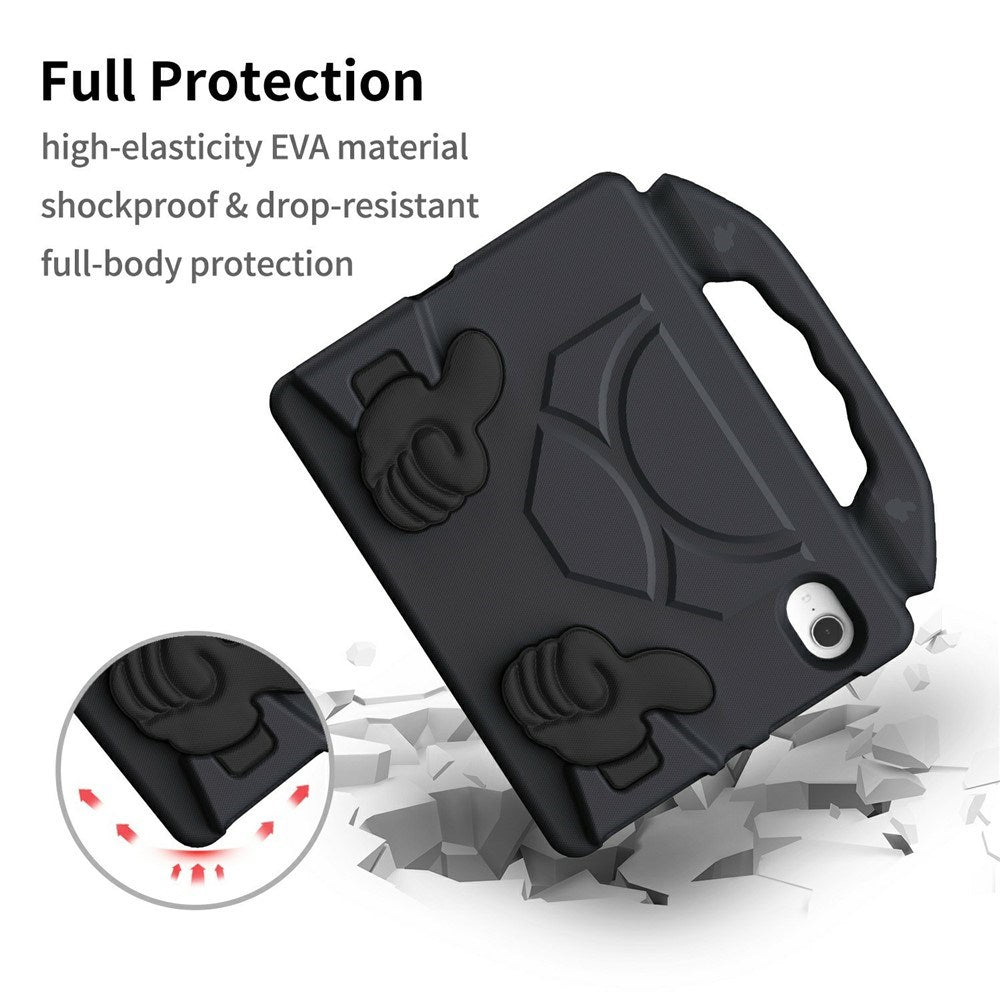 EIDERWOOD iPad Mini (2024 / 2021) Børne Cover m. Thumb Kickstand - Sort