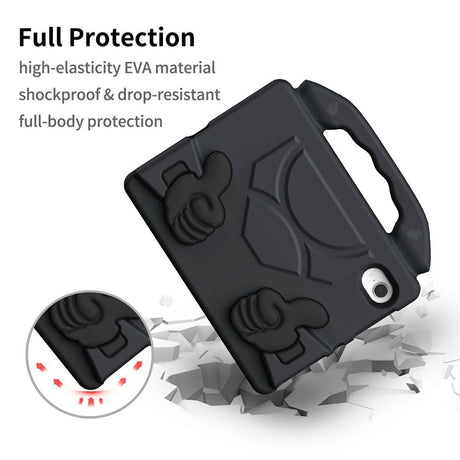 EIDERWOOD iPad Mini (2024 / 2021) Børne Cover m. Thumb Kickstand - Sort