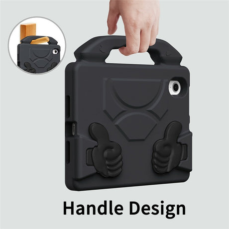 EIDERWOOD iPad Mini (2024 / 2021) Børne Cover m. Thumb Kickstand - Sort