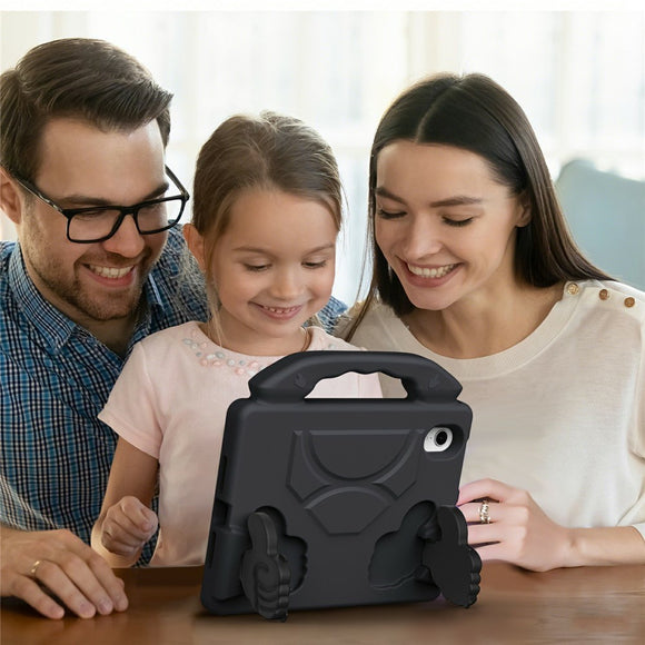 EIDERWOOD iPad Mini (2024 / 2021) Børne Cover m. Thumb Kickstand - Sort