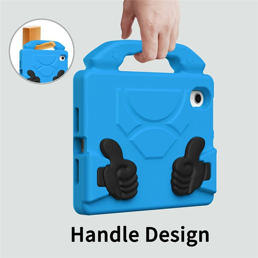 EIDERWOOD iPad Mini (2024 / 2021) Børne Cover m. Thumb Kickstand - Blå