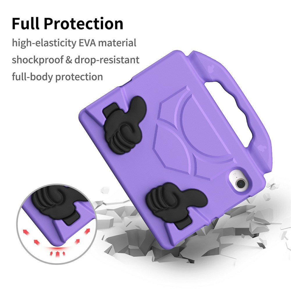 EIDERWOOD iPad Mini (2024 / 2021) Børne Cover m. Thumb Kickstand - Lilla