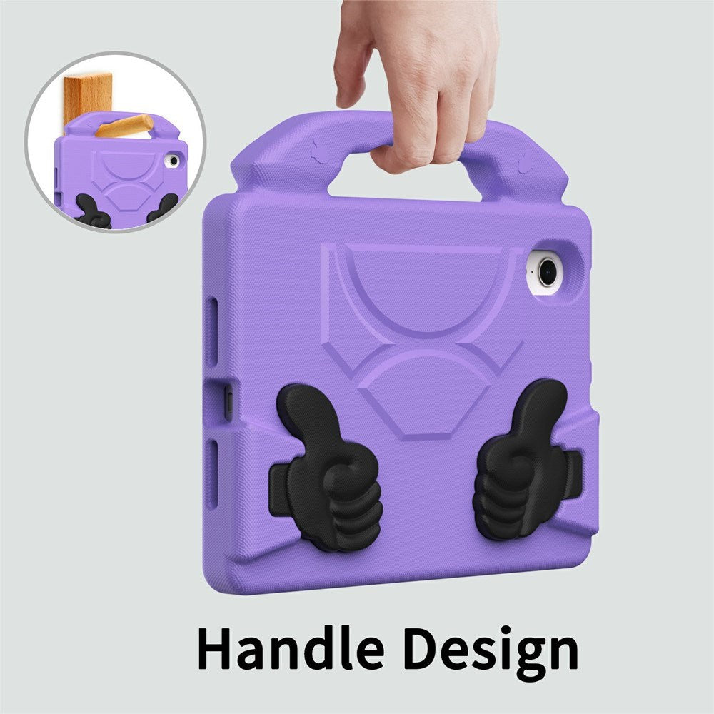 EIDERWOOD iPad Mini (2024 / 2021) Børne Cover m. Thumb Kickstand - Lilla