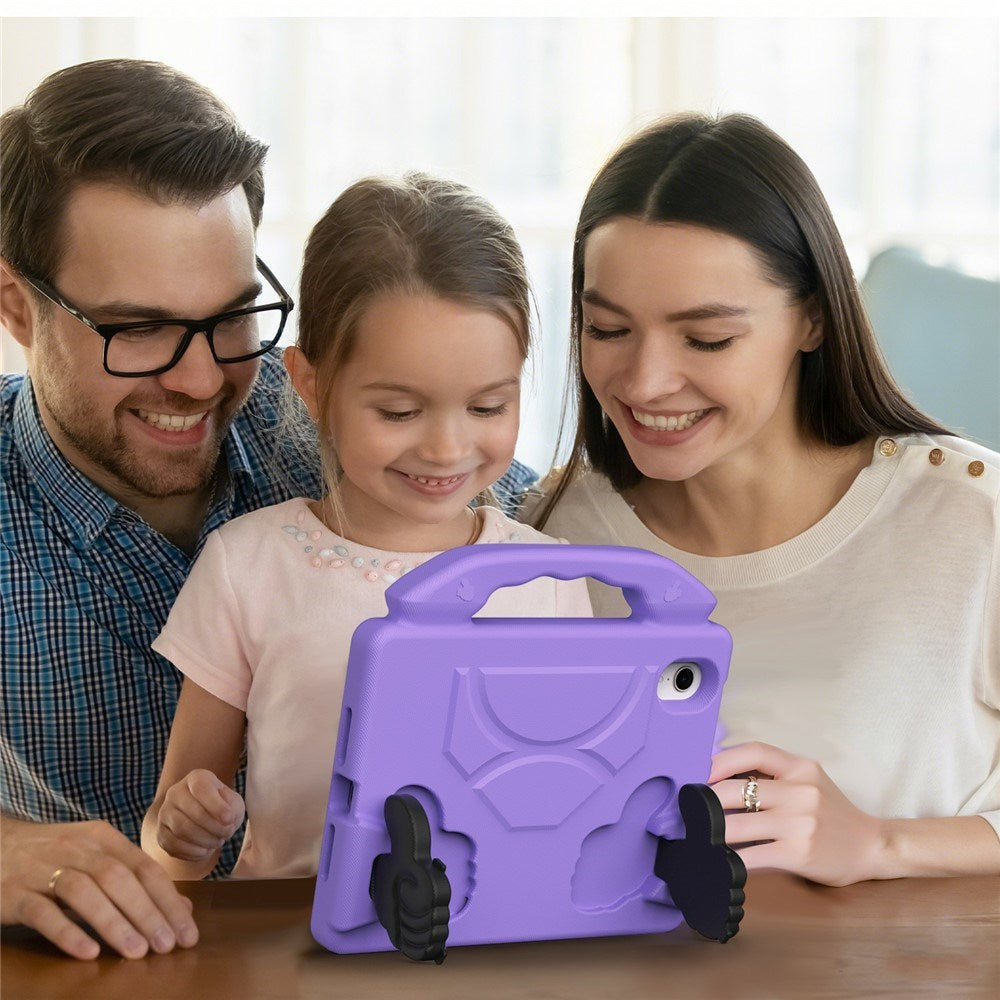EIDERWOOD iPad Mini (2024 / 2021) Børne Cover m. Thumb Kickstand - Lilla