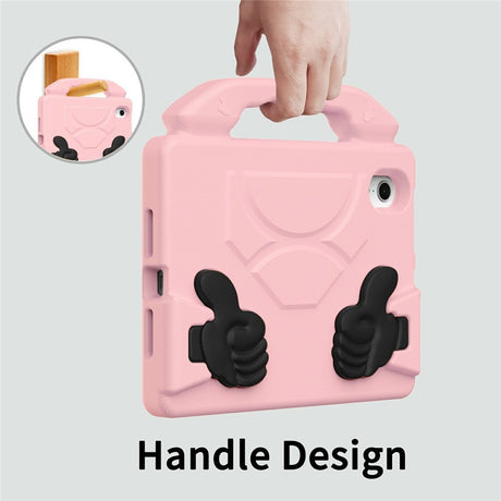 EIDERWOOD iPad Mini (2024 / 2021) Børne Cover m. Thumb Kickstand - Lyserød