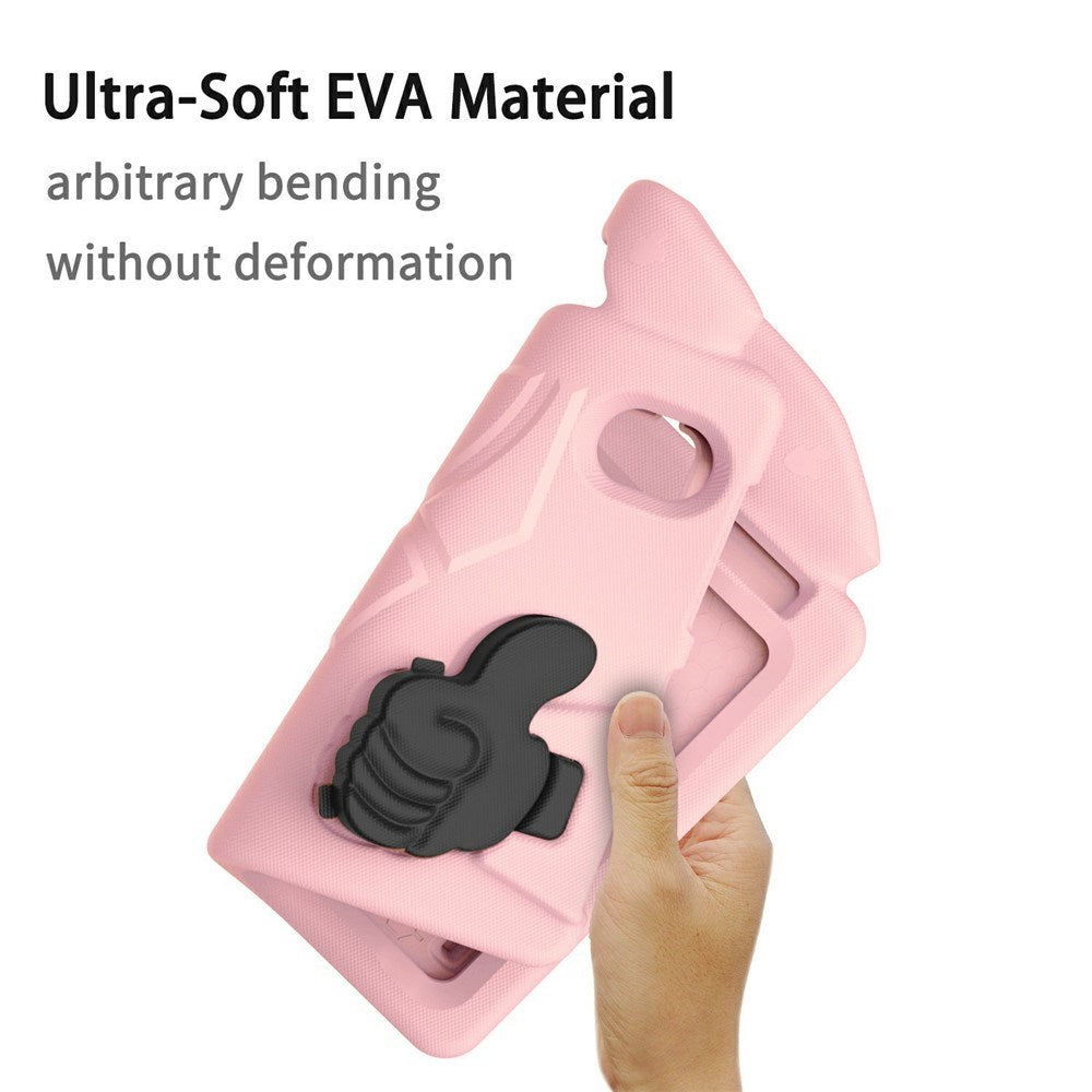 EIDERWOOD iPad Mini (2024 / 2021) Børne Cover m. Thumb Kickstand - Lyserød