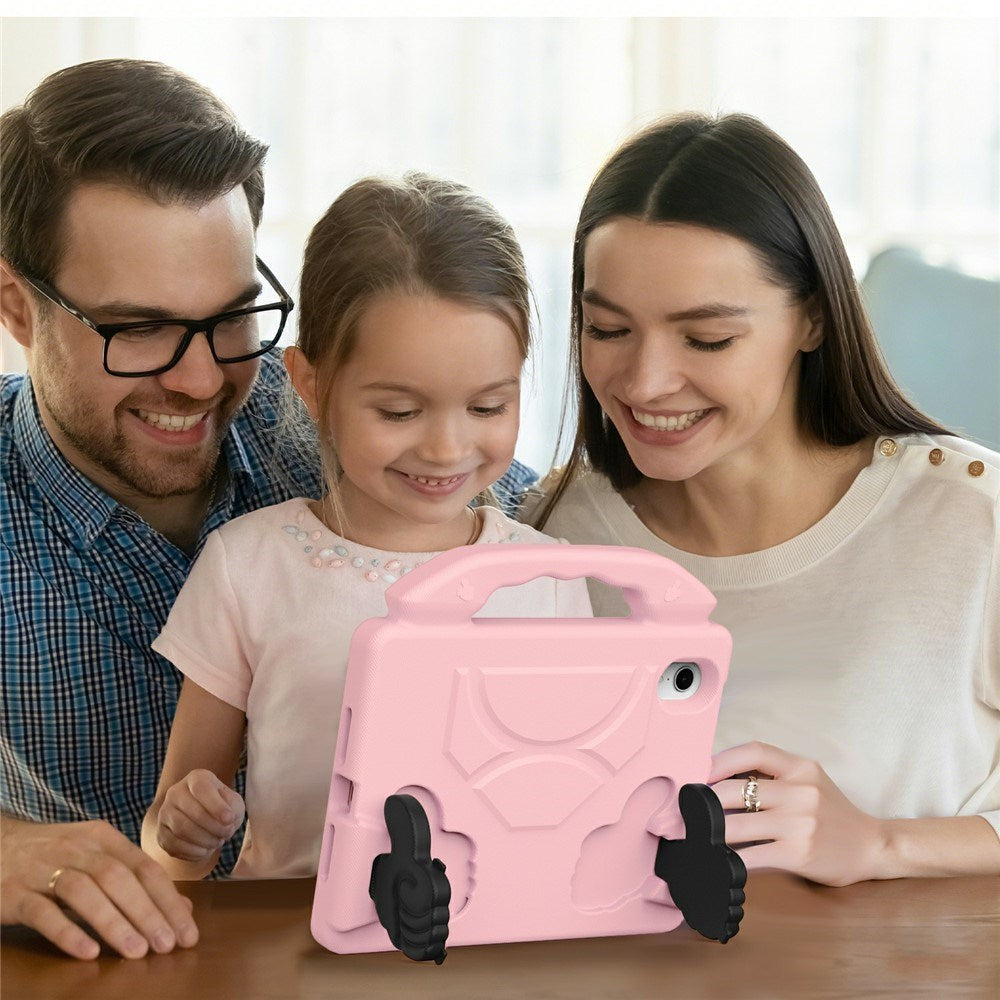 EIDERWOOD iPad Mini (2024 / 2021) Børne Cover m. Thumb Kickstand - Lyserød