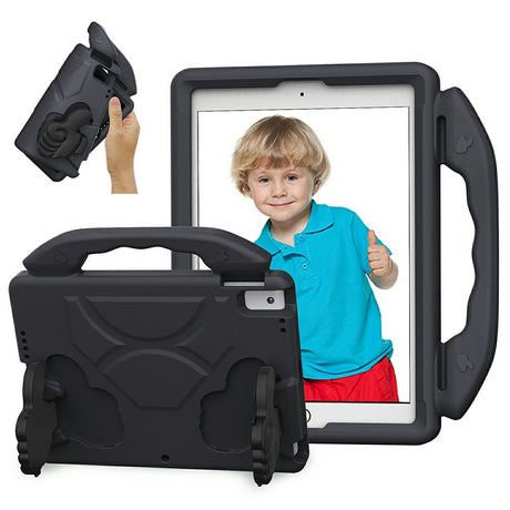 EIDERWOOD iPad 10.2" (2021 / 2020 / 2019) / Air (2019) Børne Cover m. Thumb Kickstand - Sort