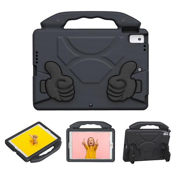 EIDERWOOD iPad 10.2" (2021 / 2020 / 2019) / Air (2019) Børne Cover m. Thumb Kickstand - Sort