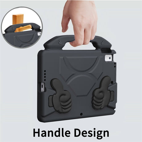 EIDERWOOD iPad 10.2" (2021 / 2020 / 2019) / Air (2019) Børne Cover m. Thumb Kickstand - Sort