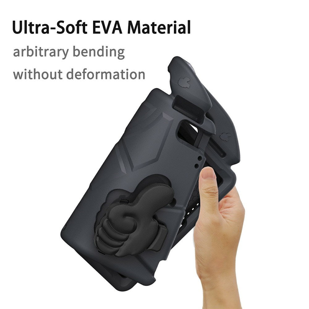 EIDERWOOD iPad 10.2" (2021 / 2020 / 2019) / Air (2019) Børne Cover m. Thumb Kickstand - Sort