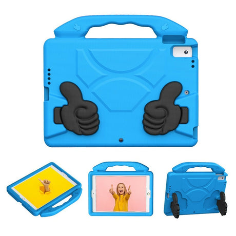 EIDERWOOD iPad 10.2" (2021 / 2020 / 2019) / Air (2019) Børne Cover m. Thumb Kickstand - Blå