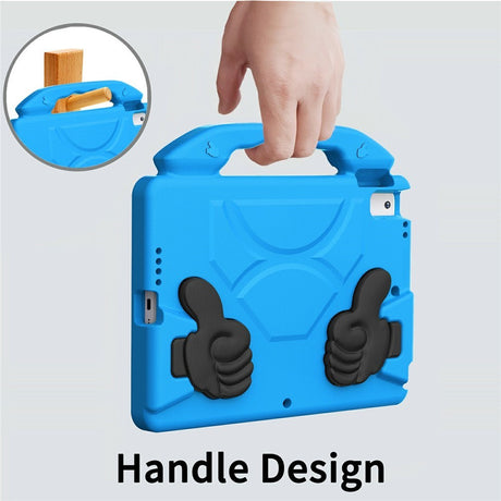 EIDERWOOD iPad 10.2" (2021 / 2020 / 2019) / Air (2019) Børne Cover m. Thumb Kickstand - Blå