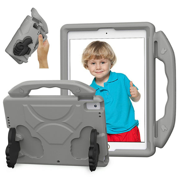 EIDERWOOD iPad 10.2" (2021 / 2020 / 2019) / Air (2019) Børne Cover m. Thumb Kickstand - Grå