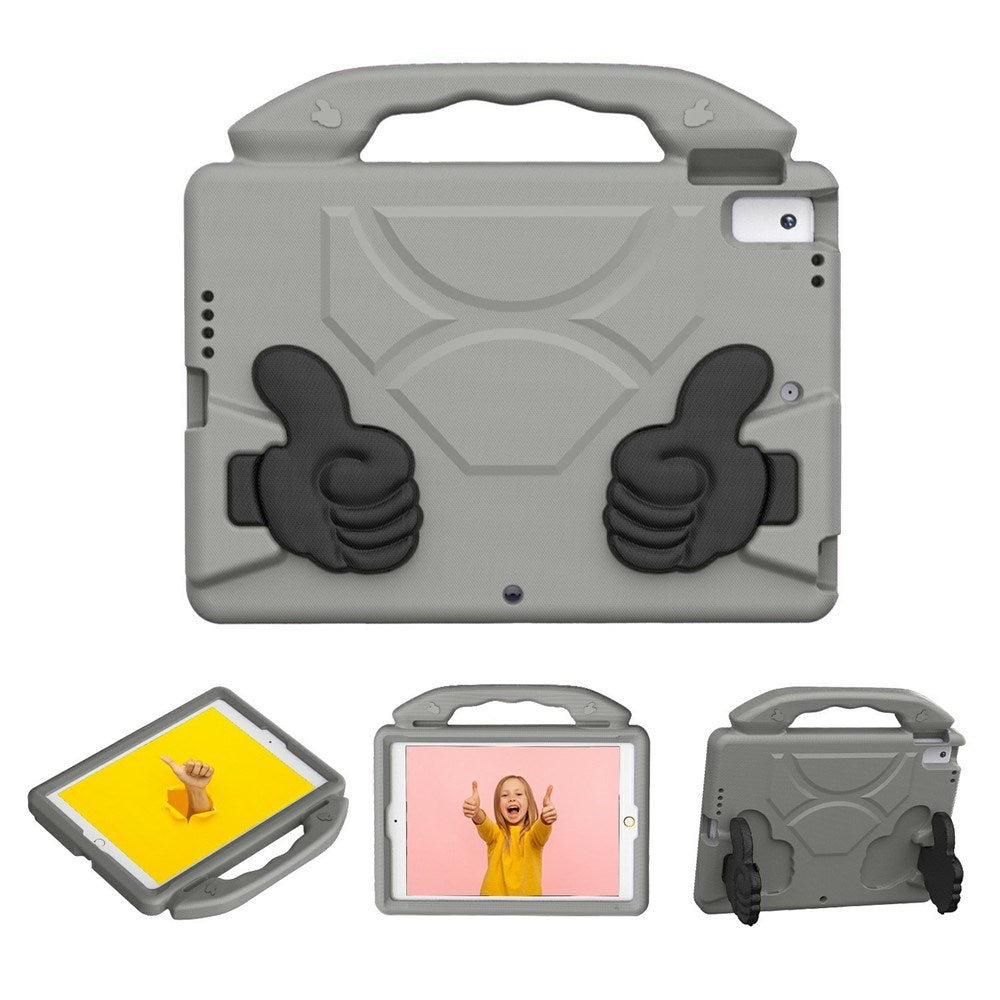 EIDERWOOD iPad 10.2" (2021 / 2020 / 2019) / Air (2019) Børne Cover m. Thumb Kickstand - Grå
