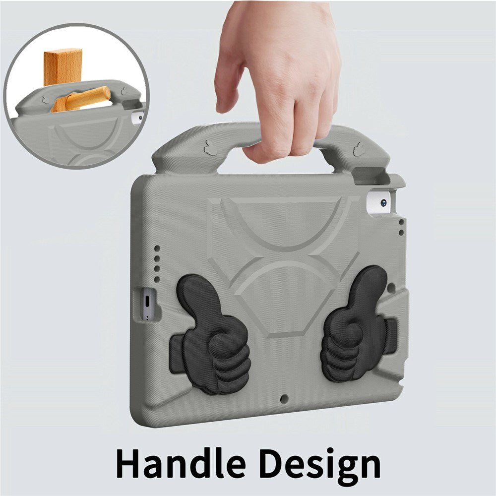 EIDERWOOD iPad 10.2" (2021 / 2020 / 2019) / Air (2019) Børne Cover m. Thumb Kickstand - Grå