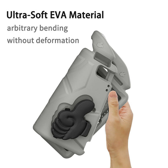 EIDERWOOD iPad 10.2" (2021 / 2020 / 2019) / Air (2019) Børne Cover m. Thumb Kickstand - Grå