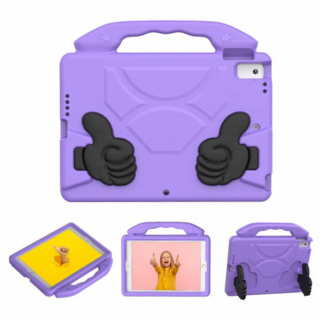 EIDERWOOD iPad 10.2" (2021 / 2020 / 2019) / Air (2019) Børne Cover m. Thumb Kickstand - Lilla