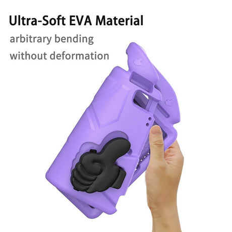 EIDERWOOD iPad 10.2" (2021 / 2020 / 2019) / Air (2019) Børne Cover m. Thumb Kickstand - Lilla