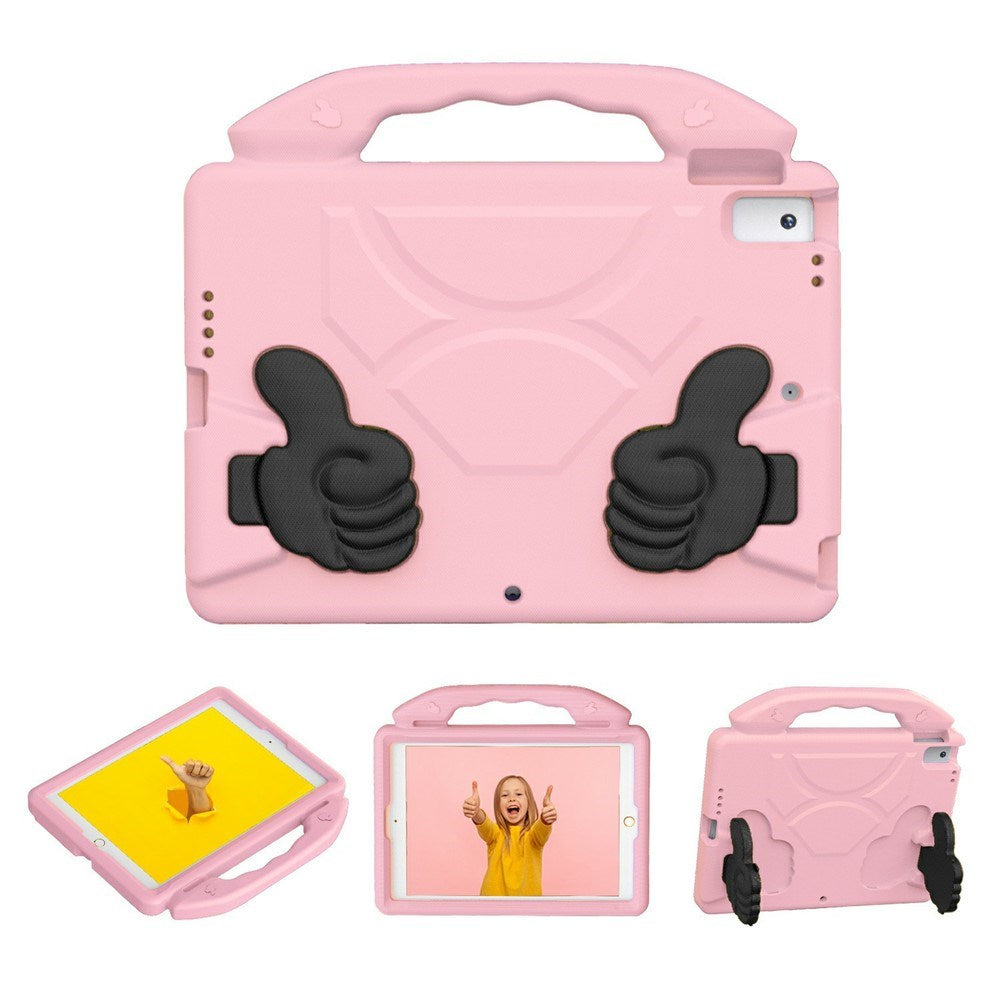 EIDERWOOD iPad 10.2" (2021 / 2020 / 2019) / Air (2019) Børne Cover m. Thumb Kickstand - Lyserød