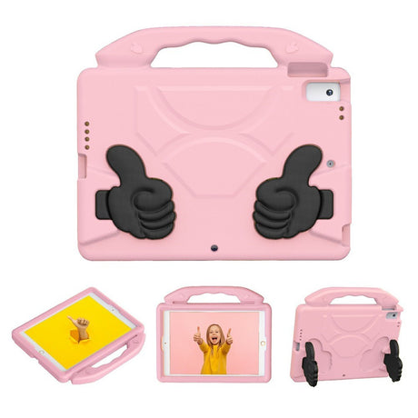 EIDERWOOD iPad 10.2" (2021 / 2020 / 2019) / Air (2019) Børne Cover m. Thumb Kickstand - Lyserød