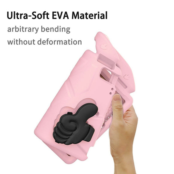 EIDERWOOD iPad 10.2" (2021 / 2020 / 2019) / Air (2019) Børne Cover m. Thumb Kickstand - Lyserød